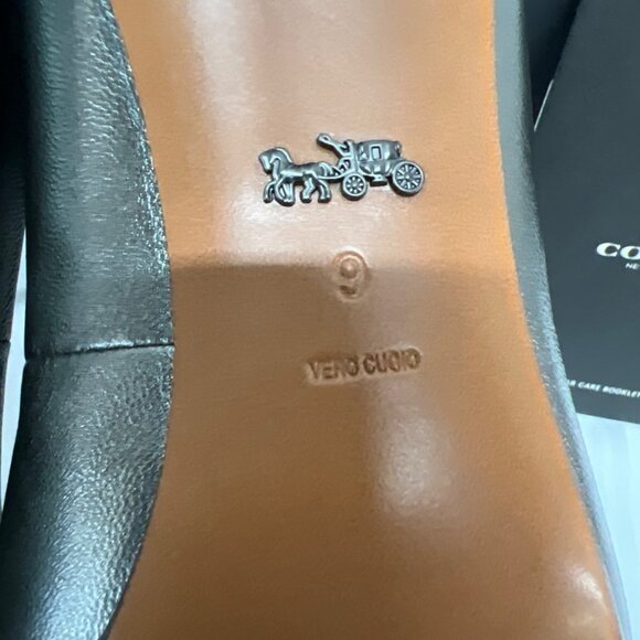 COACH Waverly 85mm SMTL Gunmetal Pumps in box - Picture 13 of 14